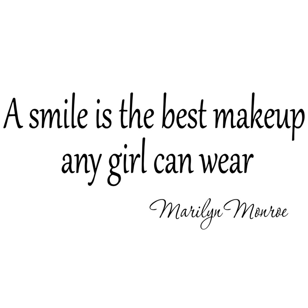 Vinyl decal Inspirational Quote, Marilyn Monroe